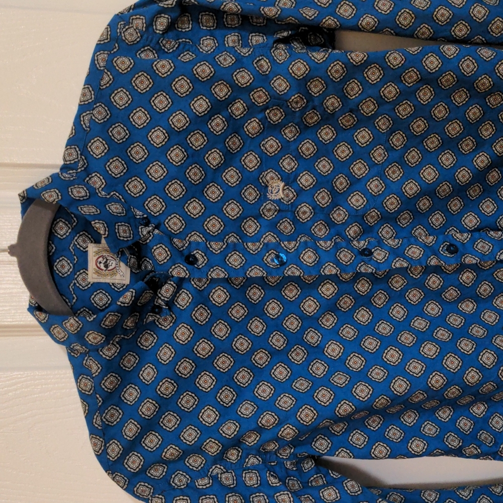 Boys cinch button down